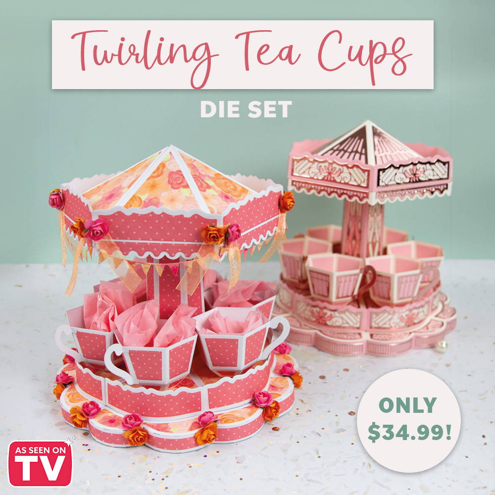 Twirling Tea Cups Die Set – Tonic Studios USA
